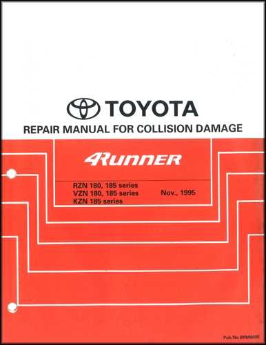 2000 toyota 4runner repair manual