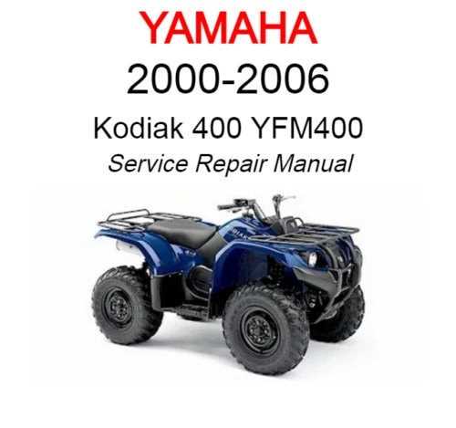 2000 yamaha kodiak 400 4x4 repair manual