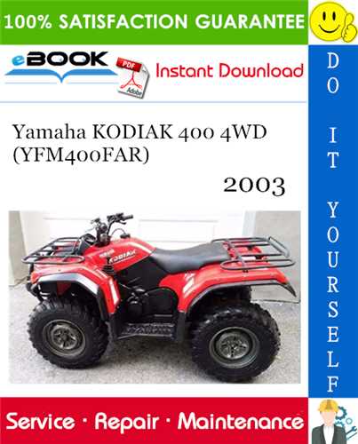 2000 yamaha kodiak 400 4x4 repair manual