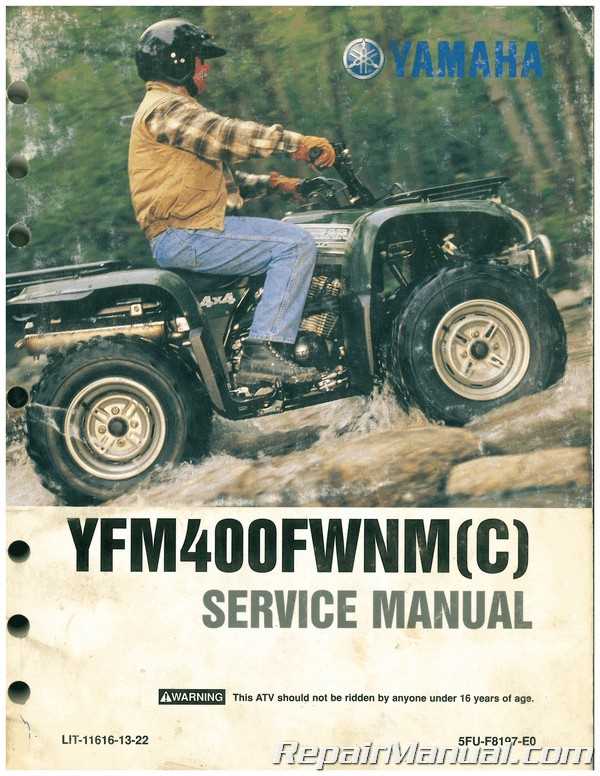 2000 yamaha kodiak repair manual