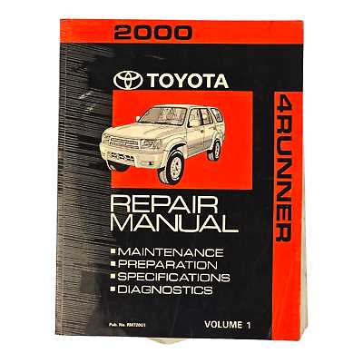 2000 toyota 4runner repair manual