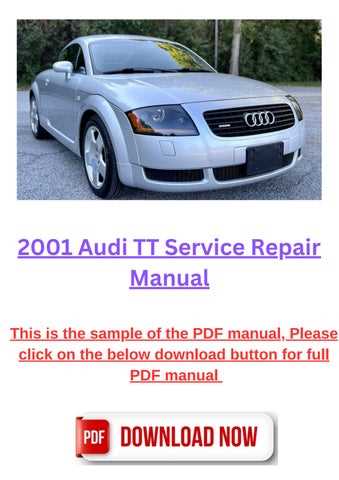 2001 audi tt repair manual