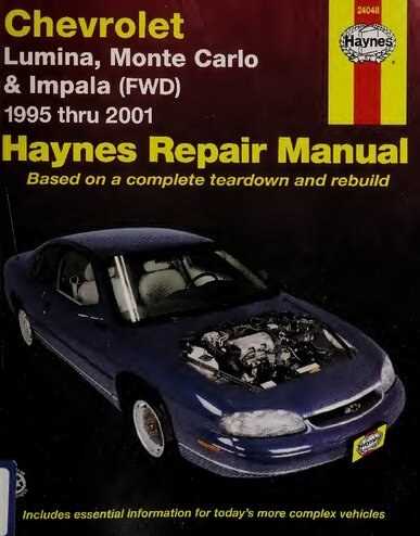 2001 chevy lumina repair manual