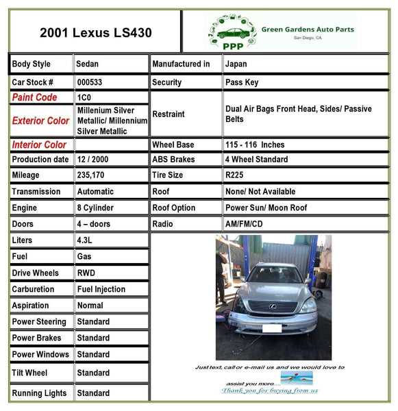 2001 lexus ls430 repair manual