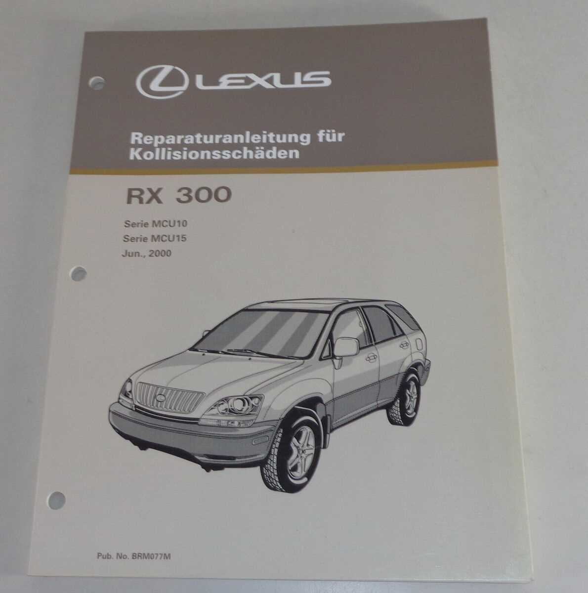 2001 lexus rx300 repair manual