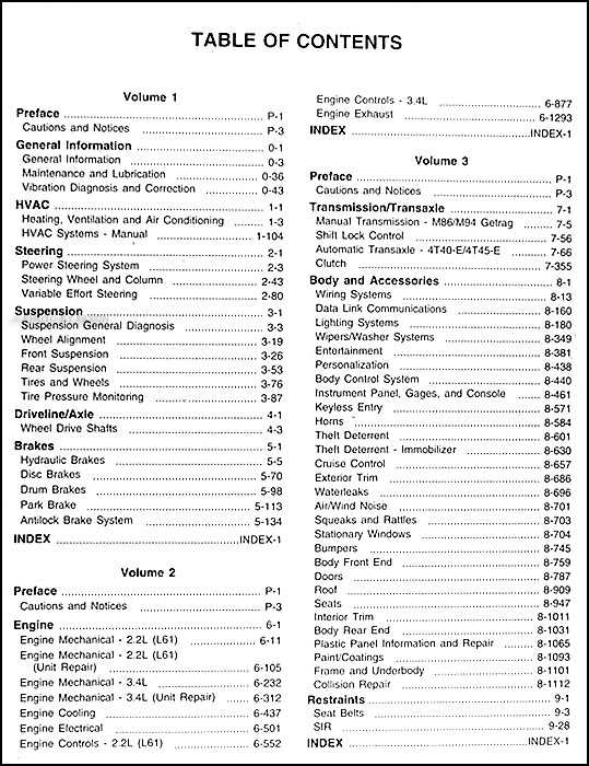 2001 pontiac grand prix repair manual