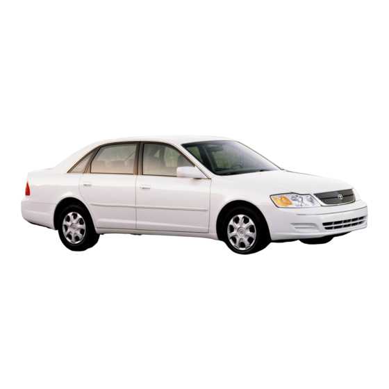 2001 toyota avalon repair manual