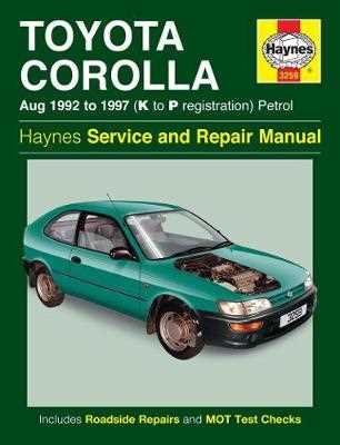 2001 toyota corolla service repair manual