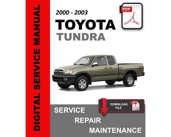 2001 toyota tundra repair manual
