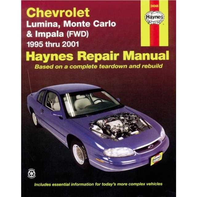 2001 chevy lumina repair manual