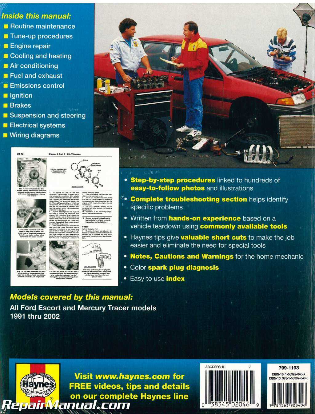 2001 ford escort repair manual