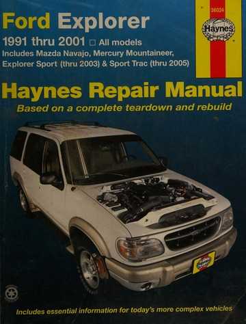 2001 ford explorer sport repair manual