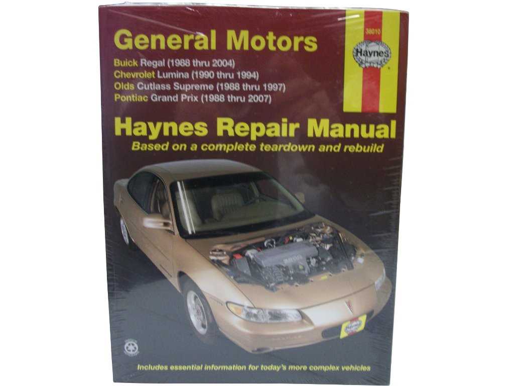 2001 pontiac grand prix repair manual