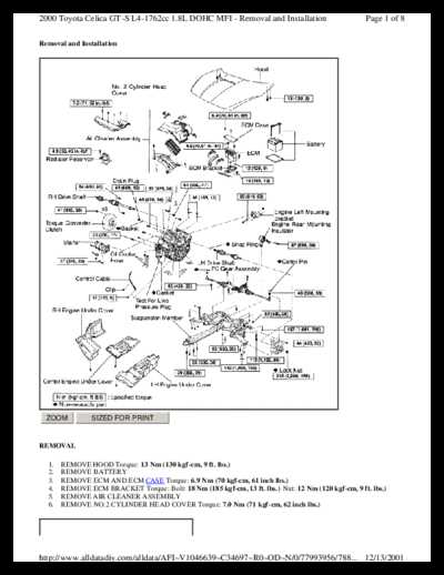 2001 toyota celica repair manual