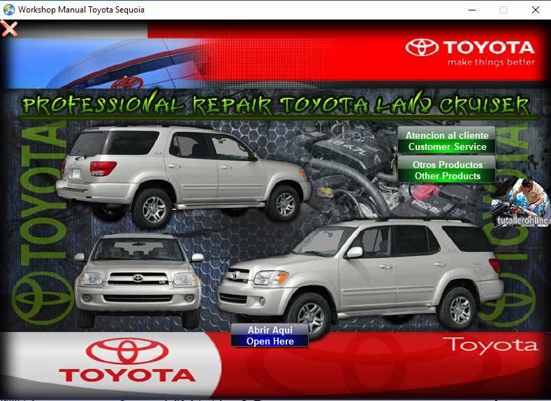 2001 toyota sequoia repair manual