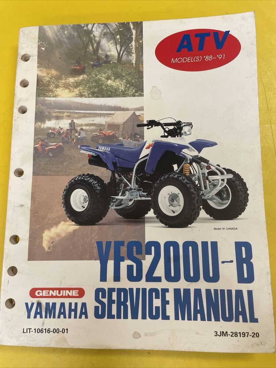 2001 yamaha blaster repair manual