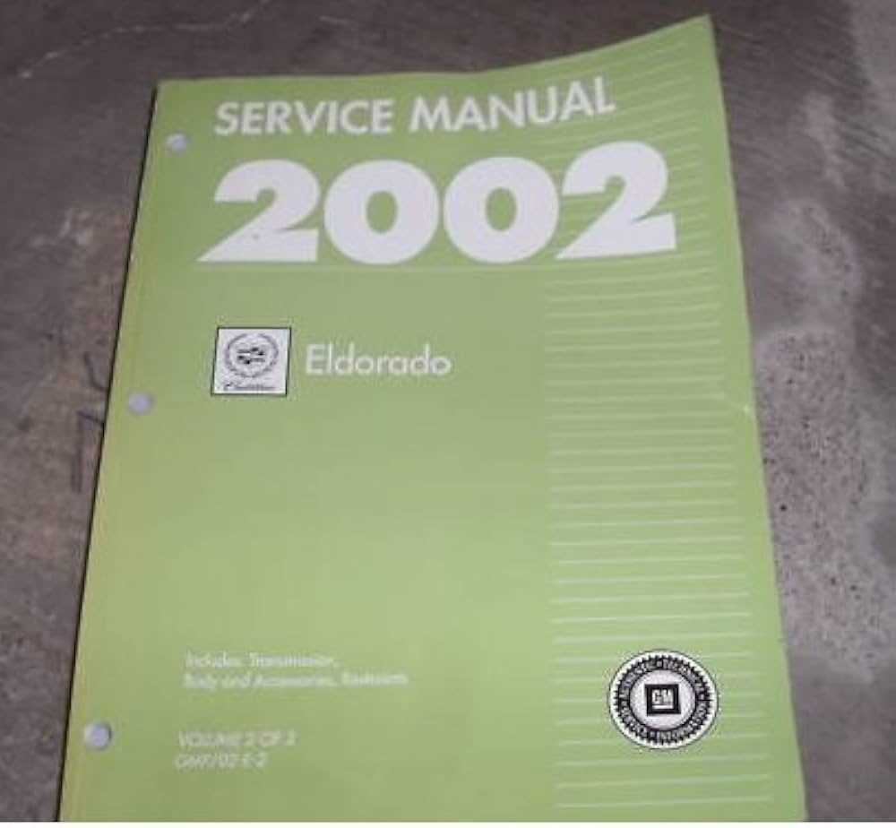 2002 cadillac eldorado repair manual