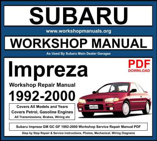 2002 subaru wrx repair manual