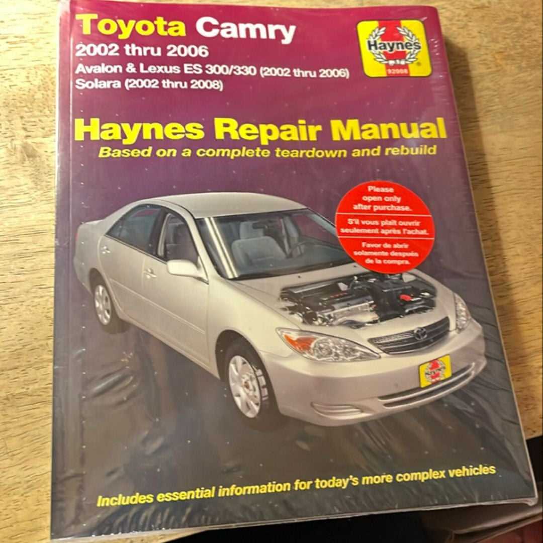 2002 toyota avalon repair manual