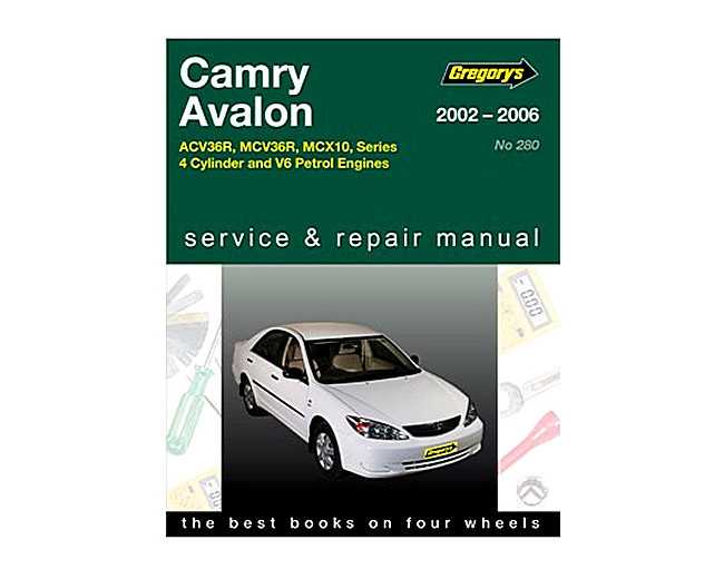 2002 toyota avalon repair manual