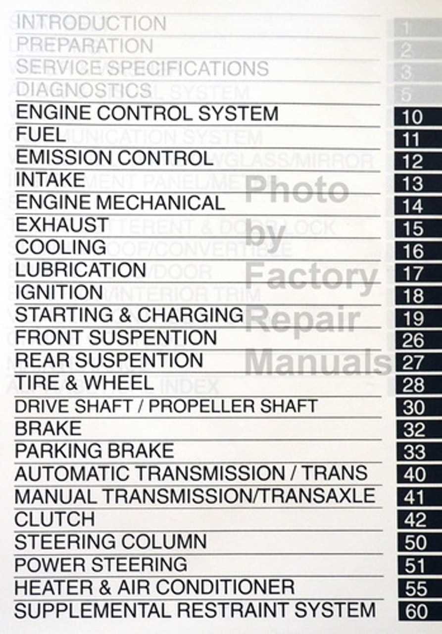 2002 toyota camry repair manual