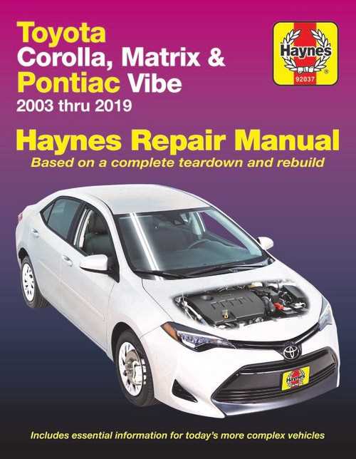 2002 toyota corolla repair manual