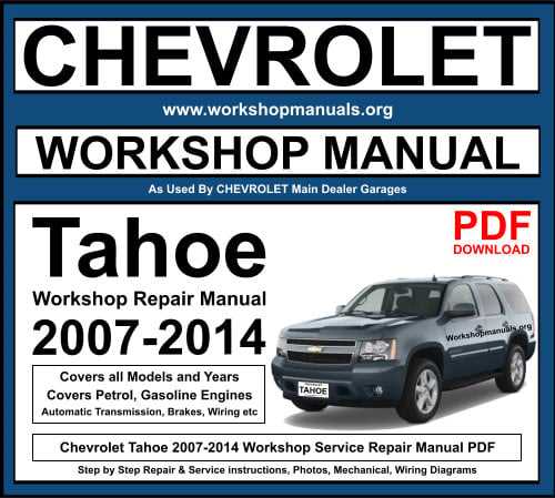 2003 chevy tahoe repair manual