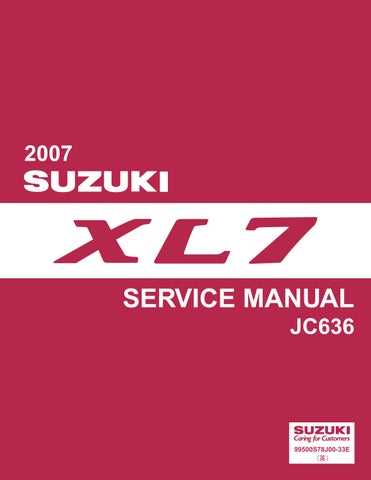 2003 suzuki xl7 repair manual