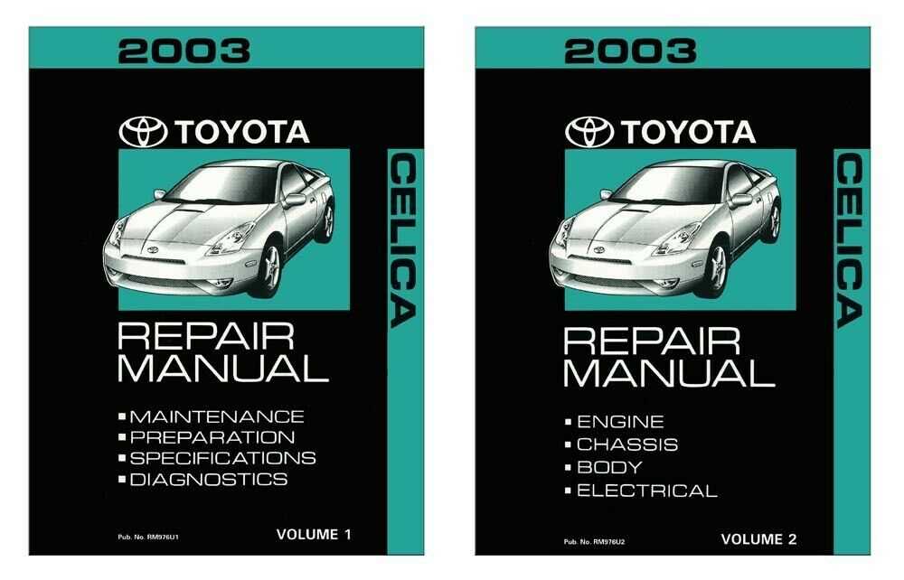 2003 toyota celica repair manual