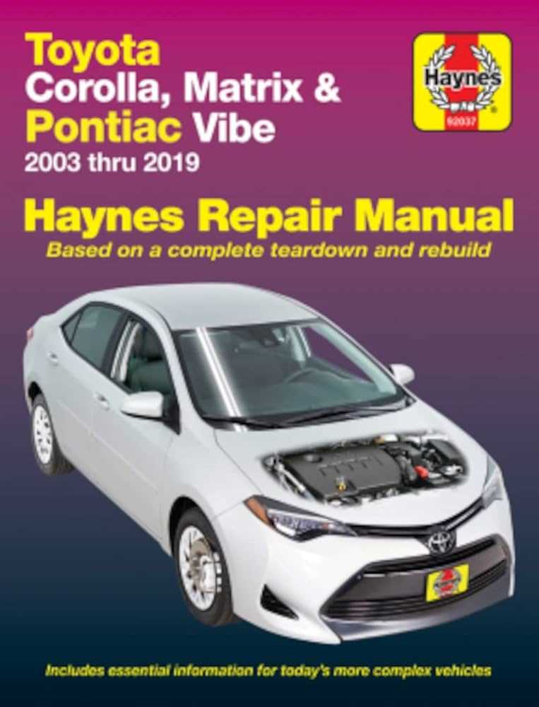 2003 toyota corolla repair manual