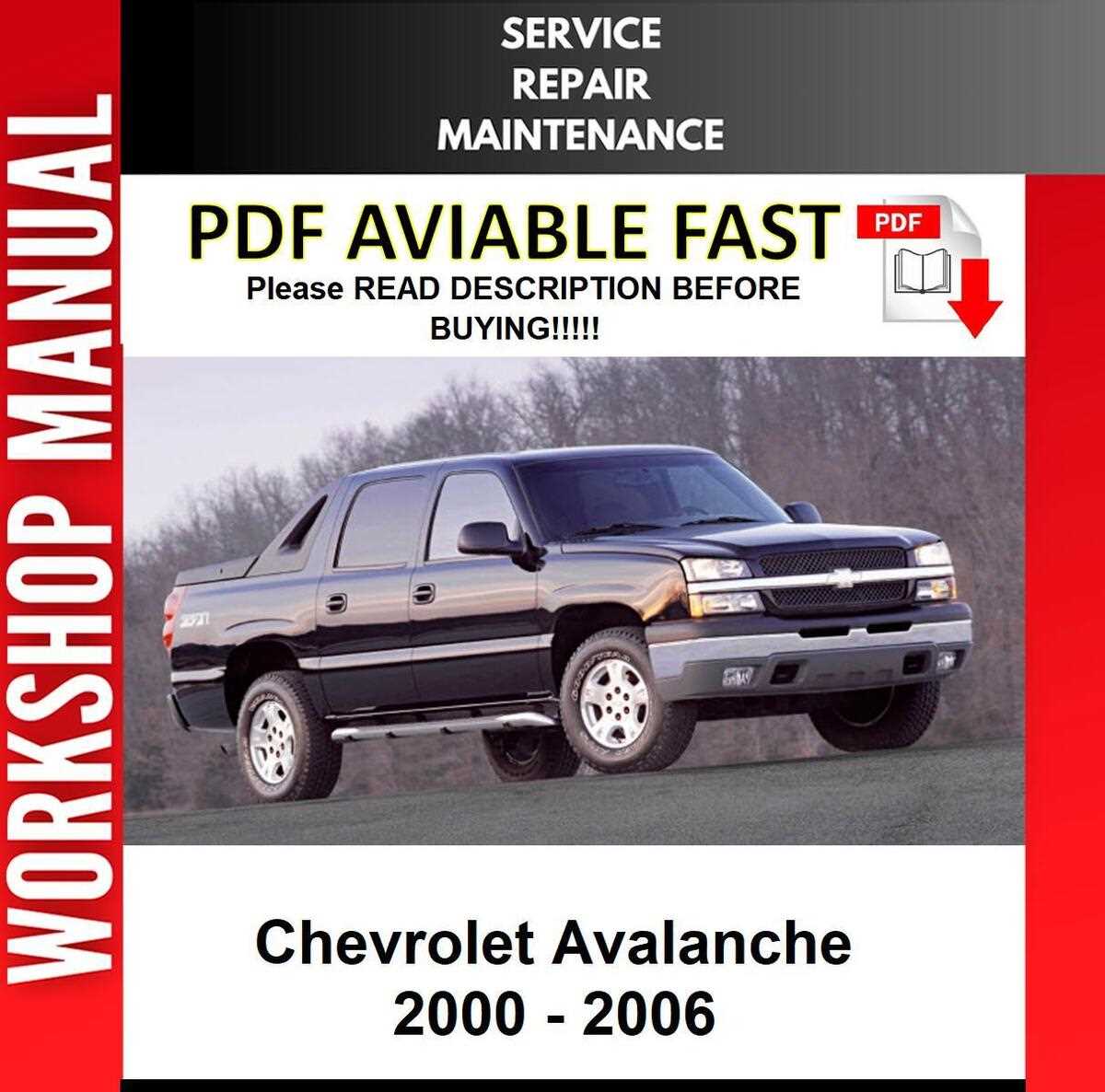 2003 chevy avalanche repair manual