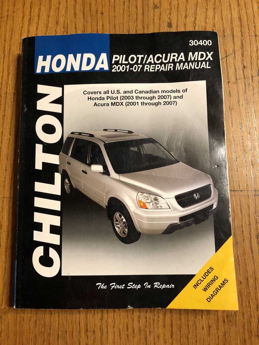 2003 honda pilot repair manual