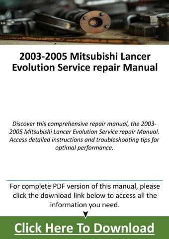 2003 mitsubishi montero repair manual