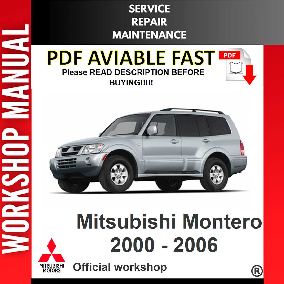 2003 mitsubishi montero repair manual