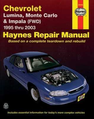 2003 monte carlo repair manual