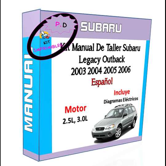 2003 subaru legacy repair manual