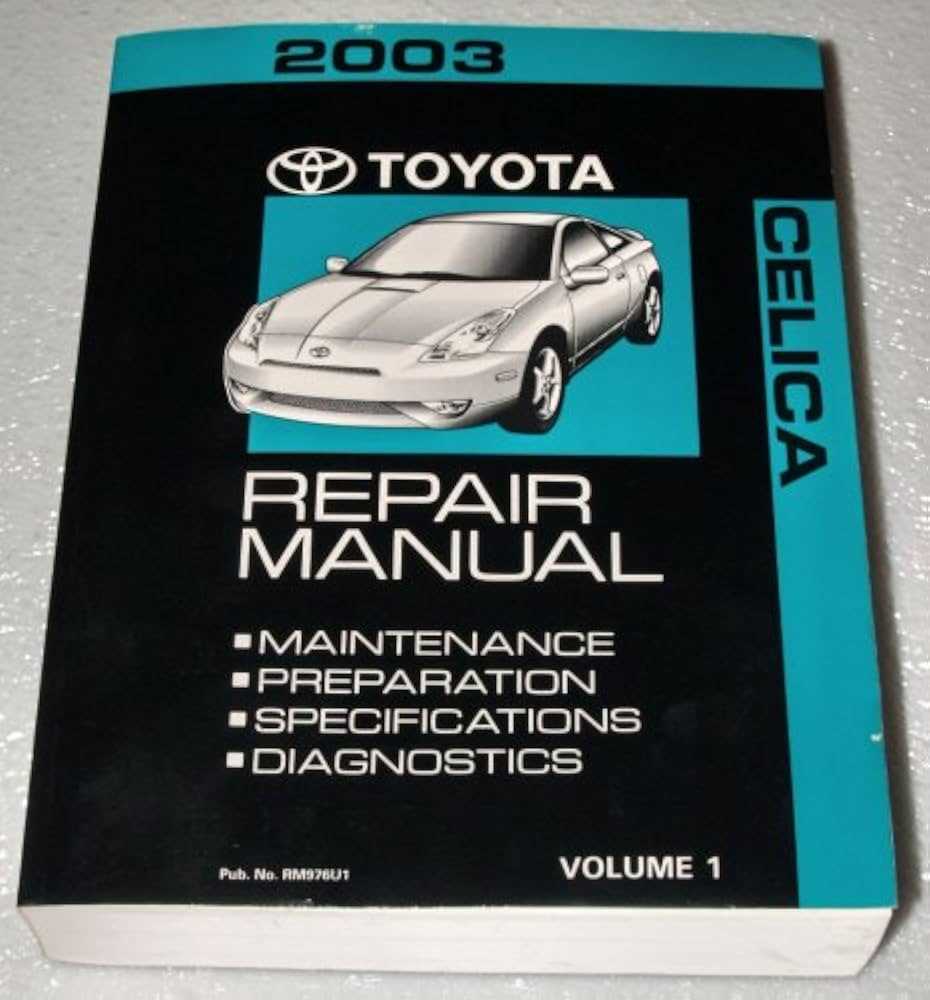 2003 toyota celica repair manual