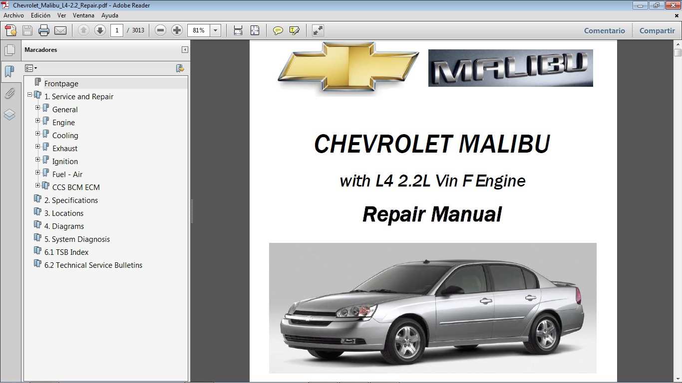 2004 chevy malibu repair manual