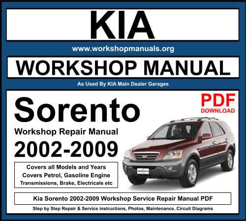 2004 kia sorento repair manual