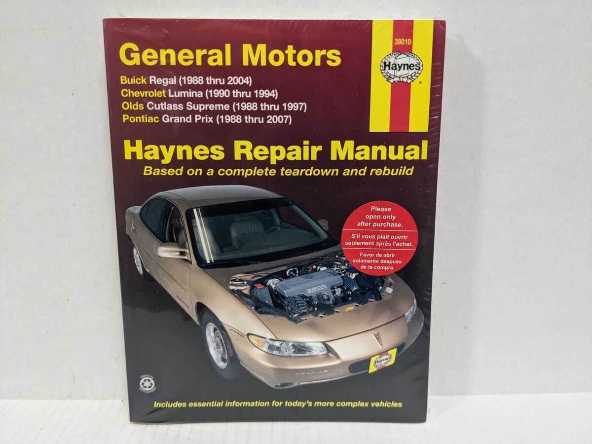 2004 pontiac grand prix repair manual