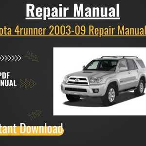 2004 toyota 4runner repair manual