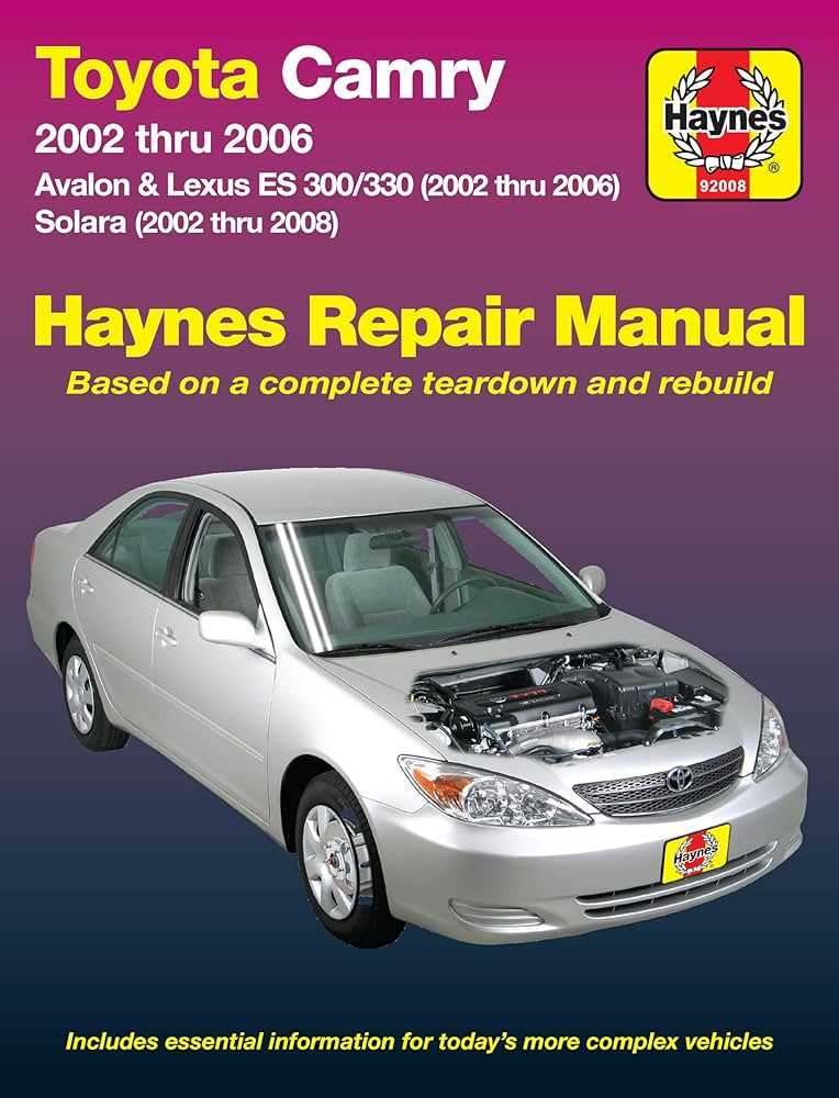 2004 toyota avalon repair manual