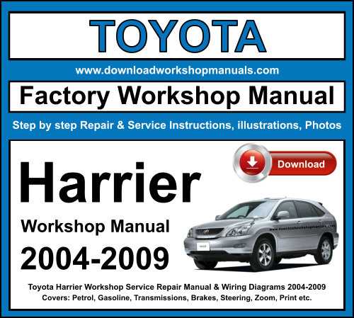 2004 toyota avalon repair manual