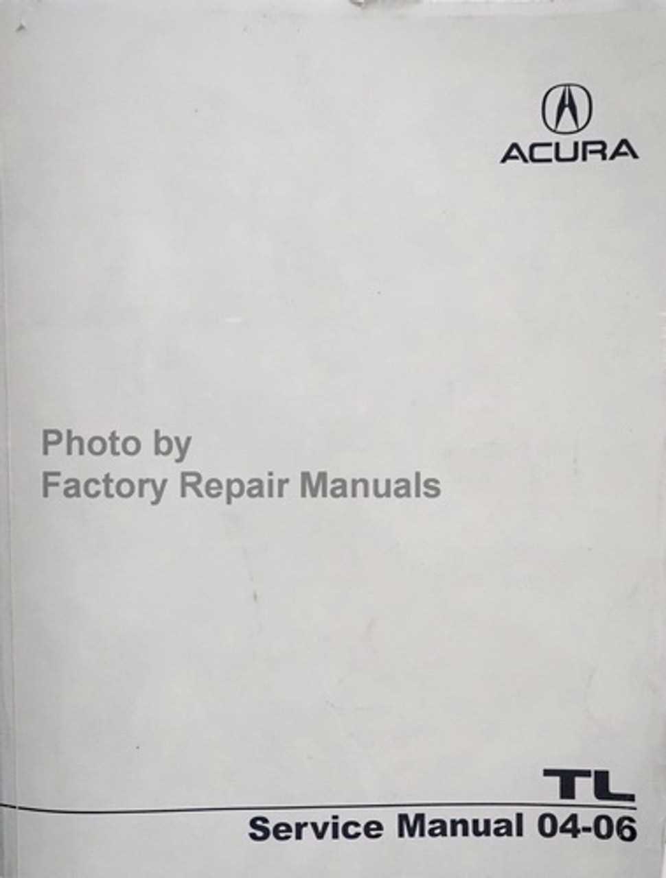 2004 acura tl repair manual