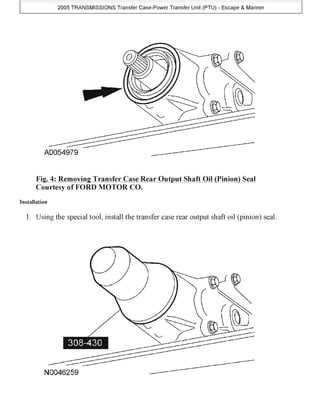 2004 ford escape repair manual