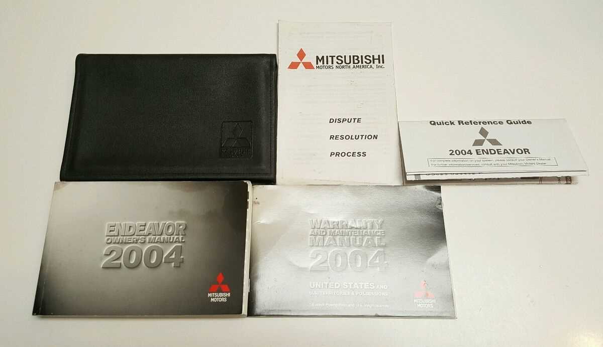 2004 mitsubishi endeavor repair manual