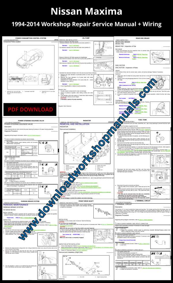 2004 nissan maxima repair manual