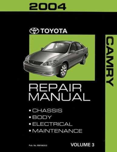 2004 toyota camry repair manual