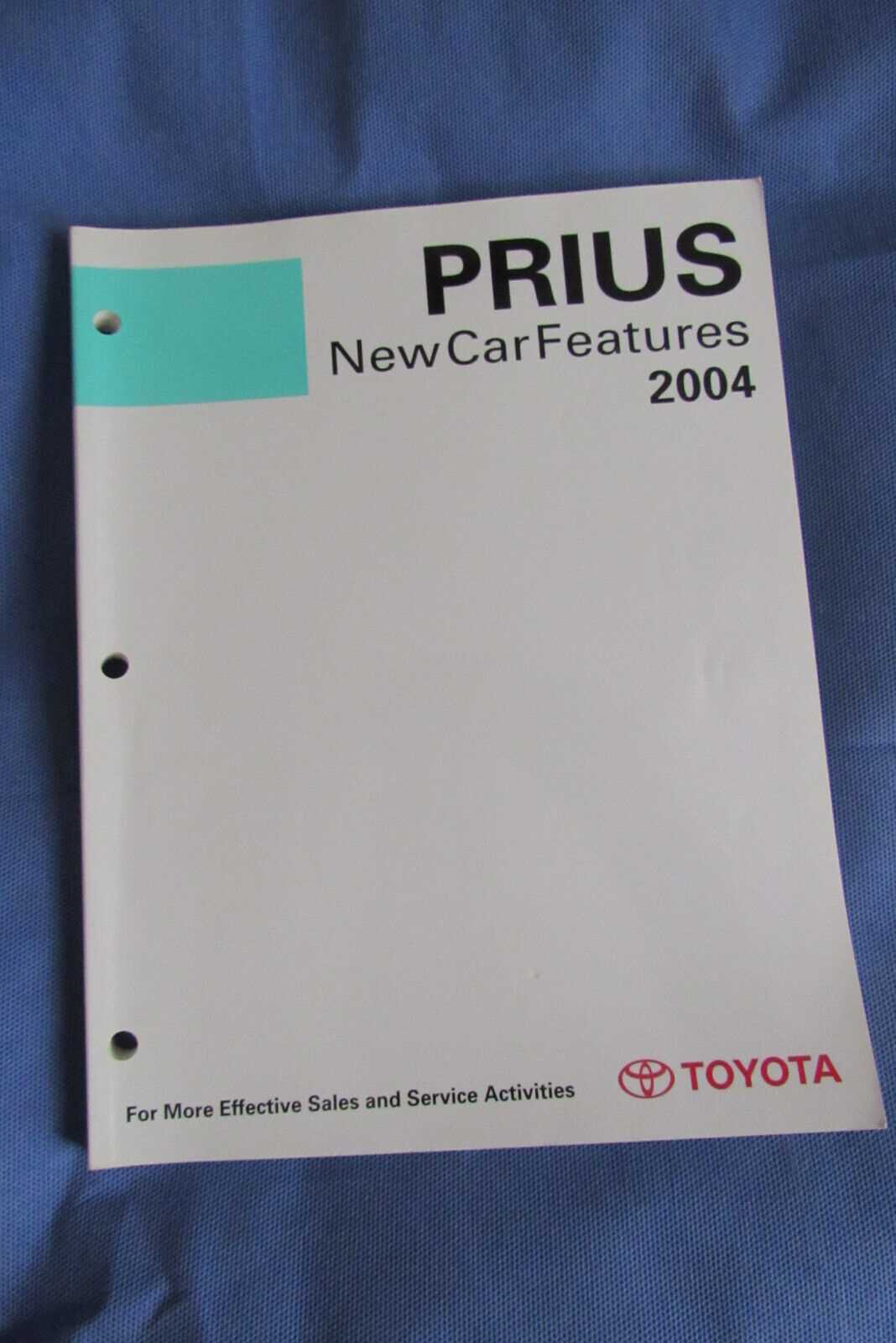 2004 toyota prius repair manual