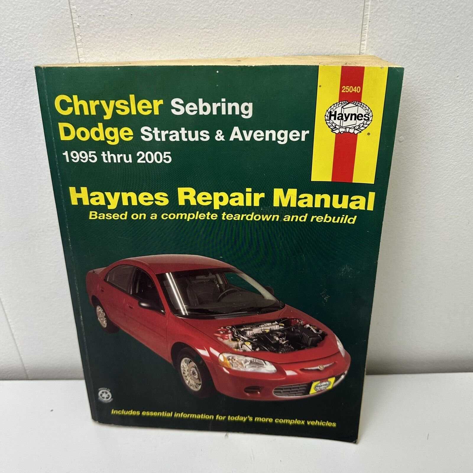 2005 dodge stratus repair manual